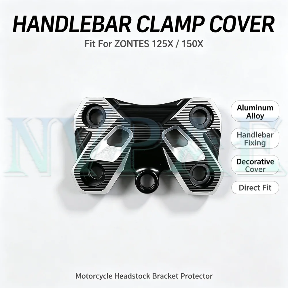 For ZONTES 125X 150x Aluminum Handlebar Clamp Mount Kits Handle Bar Cover Parts pressed handlebars fixed handlebars