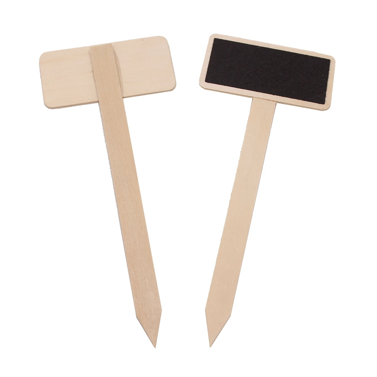

20 pcs Mini Blackboards Small Wooden Plant Pot Signs Poplar Plywood Garden Decor DIY Projects Wedding Party Home