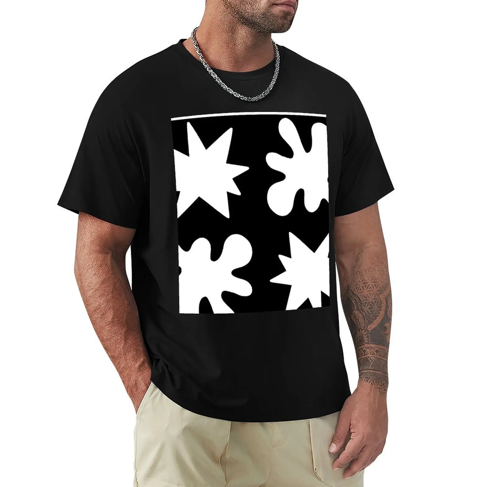

Kiki/Bouba - white on black T-Shirt Quick Dry Fishing T-Shirt