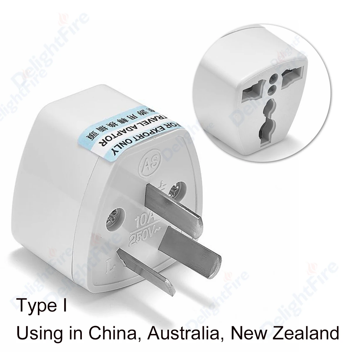 Adaptateur de prise AU universel, prise électrique, voyage, UE, Europe, États-Unis, États-Unis, Royaume-Uni, Australie, 3 broches, 2 broches, 1PC