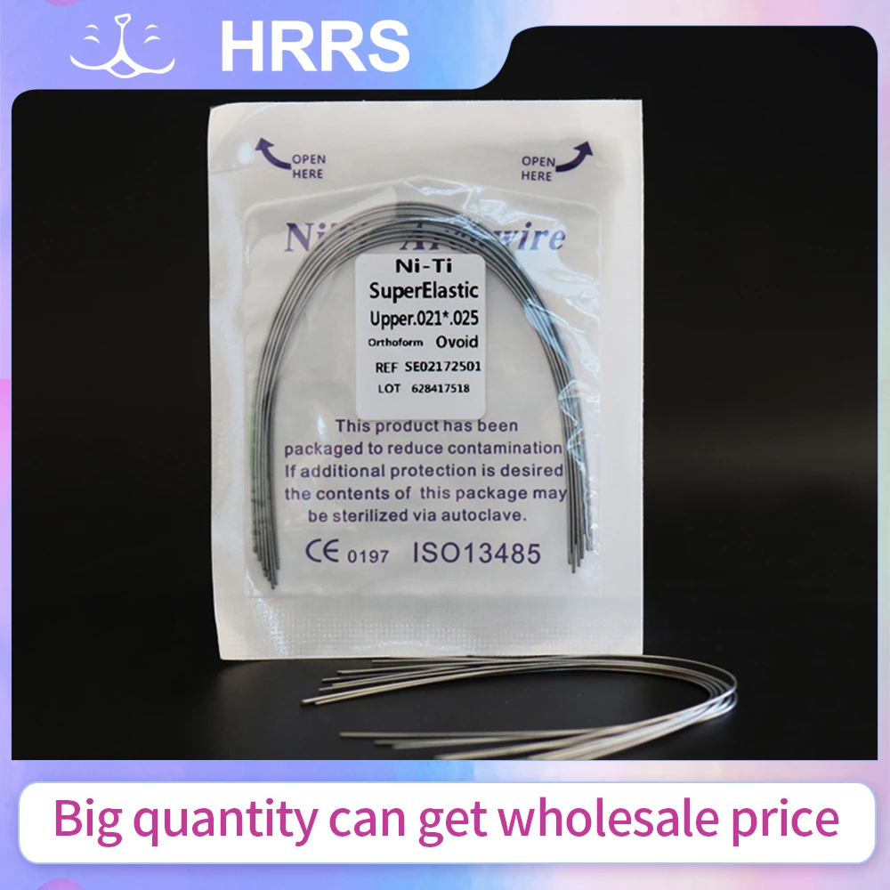 

10Packs 10Pcs Orthodontic TMA Ti-Mo Dental Wire (5Packs Upper+5Packs Lower)