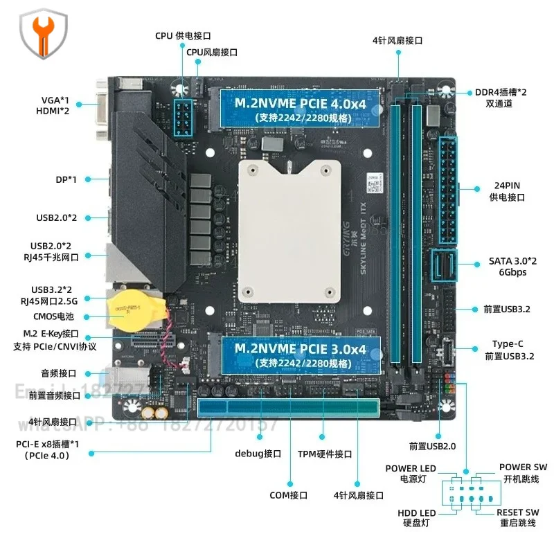 i9-12900HK i7-12700H ITX Mainboard Kit MoDT Desktop PC DDR4 Gaming Office