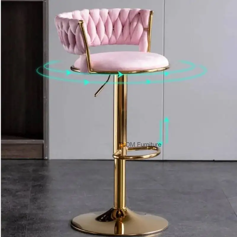 

Скандинавские современные дизайнерские стулья для ресторана и бара, мягкие, с высокой спинкой, регулируемые, для дома и ресепшн, мебель Sedie