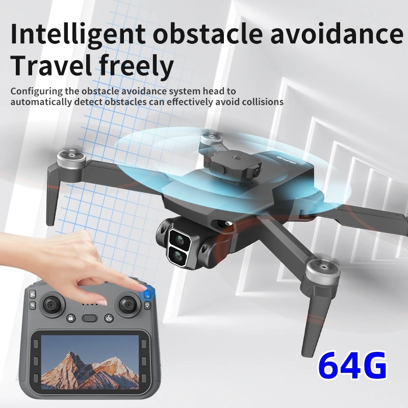 

New L106-1 PRO GPS Drone 8K HD Dual Camera 360 Degree Obstacle Avoidance Remote Control with Screen Brushless Quadcopter
