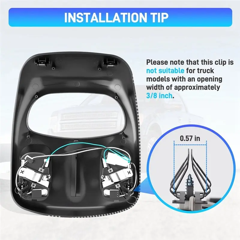 For Dodge Ram 1500 2500 3500 4500 2002- 2010 1DK78BD1AA, 1DK78TL2AA Upgraded Overhead Console Dome Light