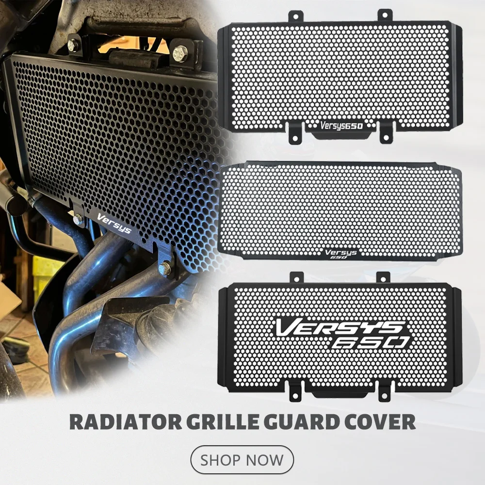 لكاواساكي Versys 650 Versys650 2008 2009 2010 2011 2012 2013 2014 2015 2016 2017 - 2023 شبكة المبرد غطاء حماية حامي