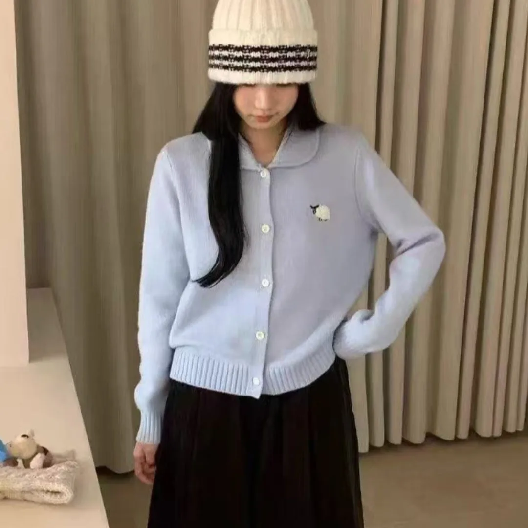 Thiened Bear Coat Donna Sweet Sle Primavera Autunno Inverno Chic V-Ne Cardigan Coreano Sle Casual Comodo Top