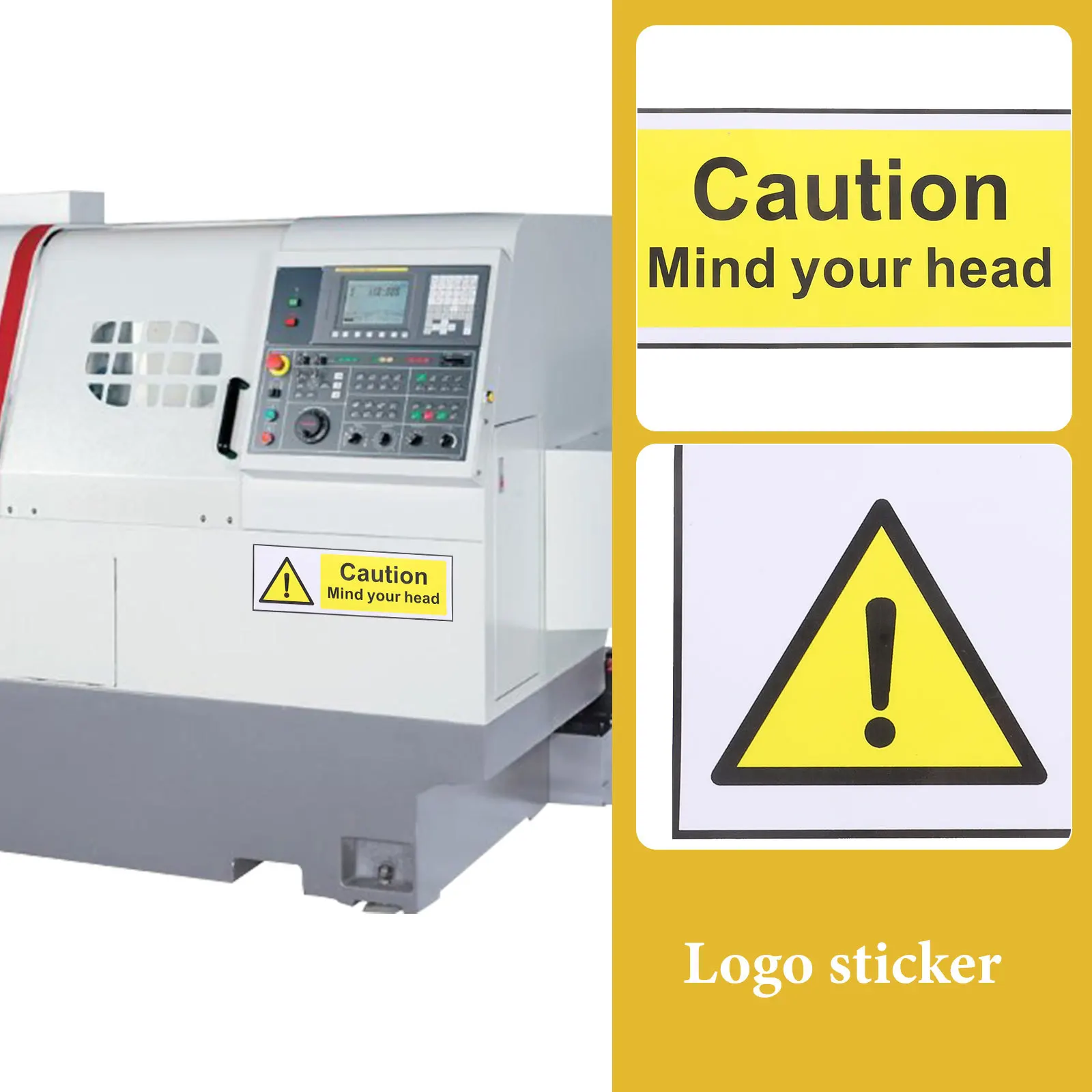 

Предупреждающий знак, наклейка, самоклеящаяся предупреждающая этикетка, простая, прочная, простая в использовании для различных оборудования