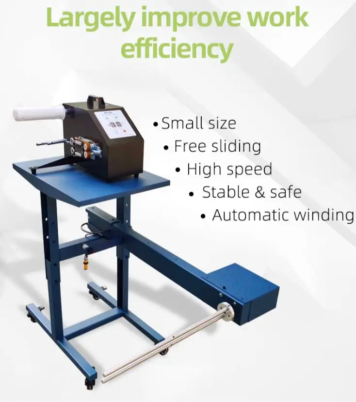 

Air Cushion Film Winding Rack Coiling Table Machine for Air Bubble Roll Automatically Working with Air Cushion Machine