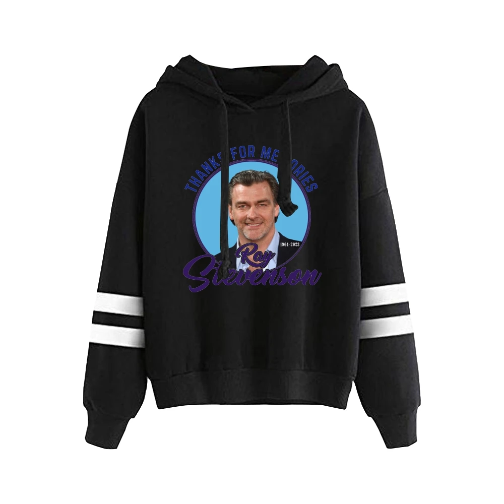 

Rip Ray Stevenson Hoodie Pocketless Parallel Bars Sleeve Streetwear Women Men Sweatshirt 1964-2023 Rest in Peace Clothes