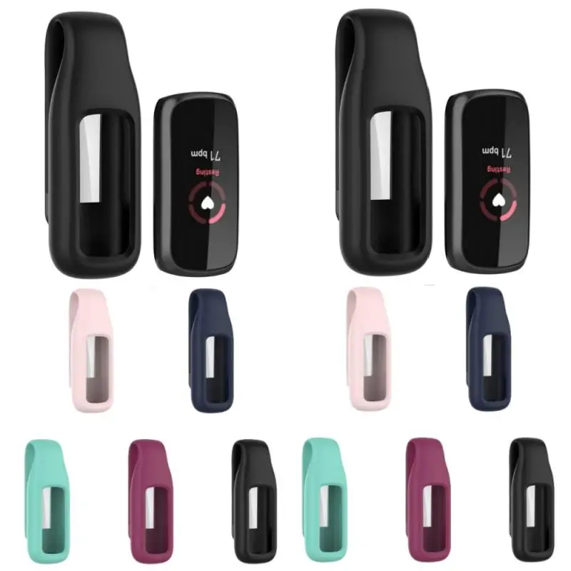 

Soft Silicone for Case for Shell Steel Clip Buckle Holder Sports Strap for Protection Sleeve Housing for Mi 7 6 5 Band