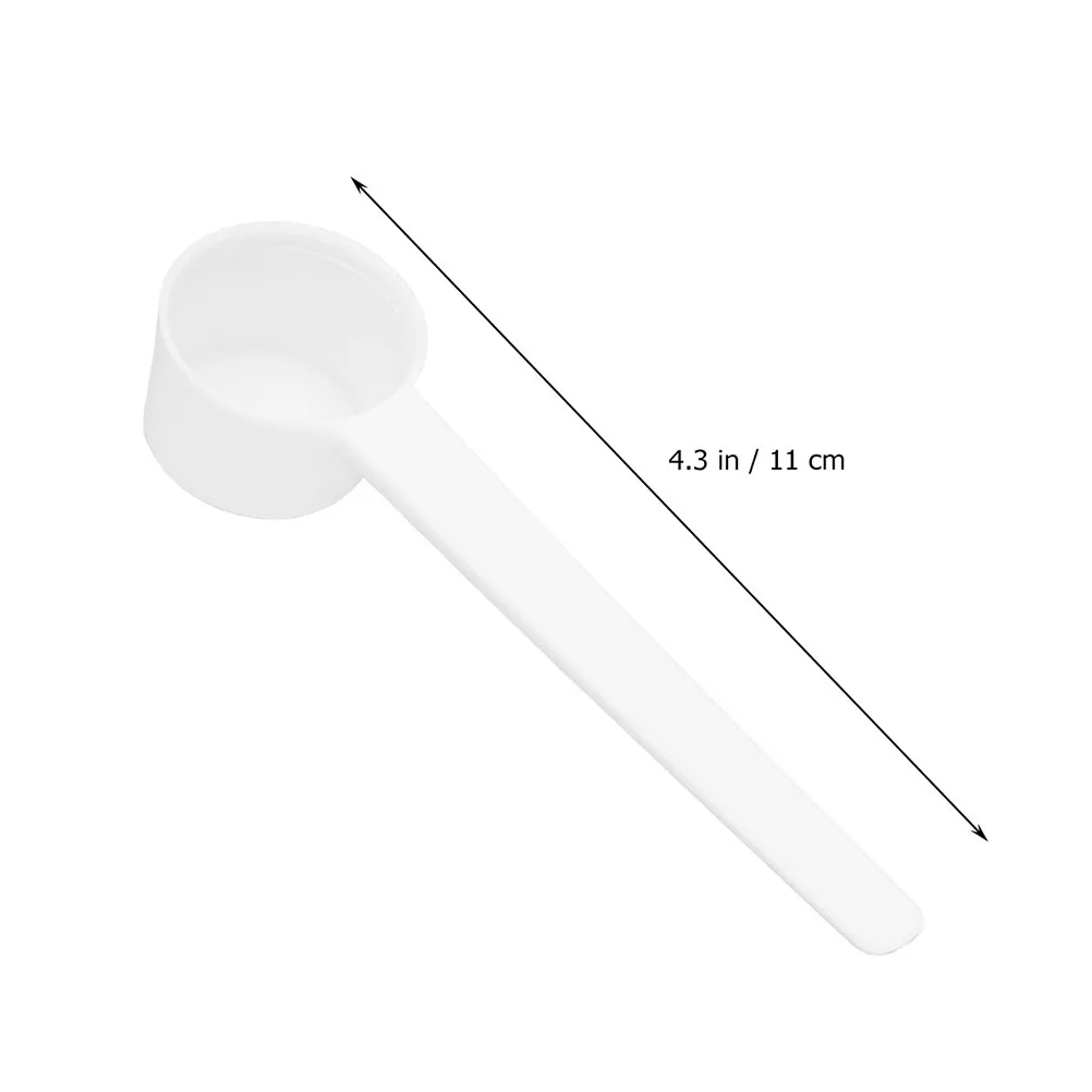 50Pcs Plastic Coffee Measuring Spoons Food Safety Material 5G Smooth Teaspoon for Milk Powder Baking Spices Liquid Measuring