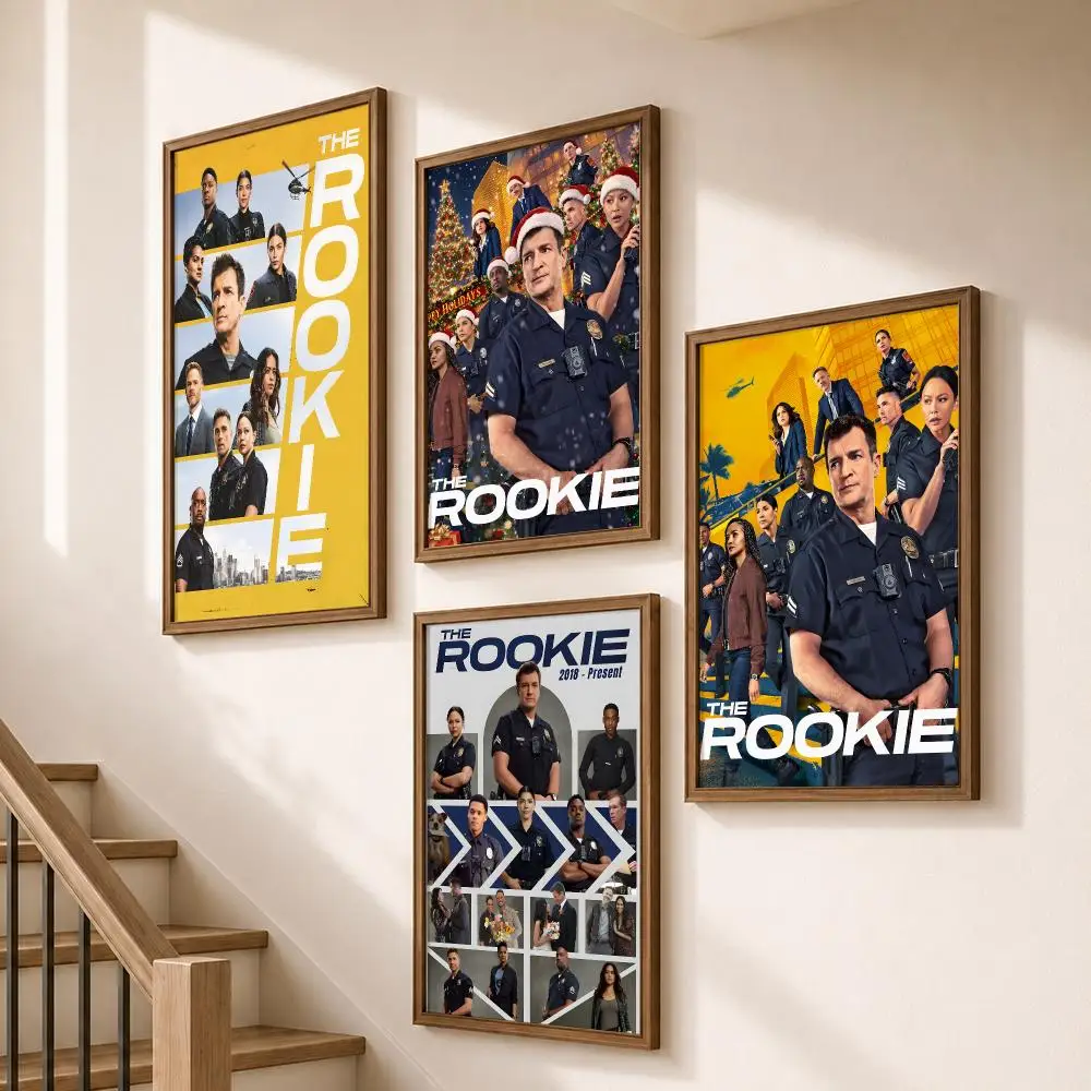 Series The Rookie Police Crime Drama Poster HD Self Adhesive Wall Decor for Bedroom Dorm Room Office Gaming Room Gift