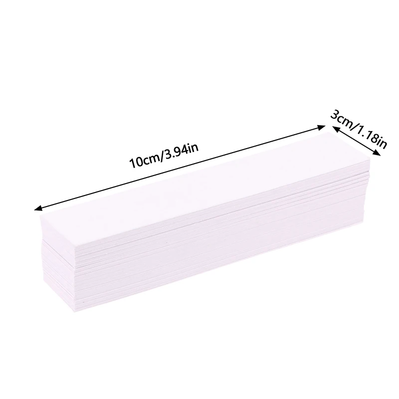 일회용 흰색 여성 향수 테스터 스트립, 아로마 테라피 향수, 종이 냄새 테스트 종이 스트립, 다양한 크기, 50 개
