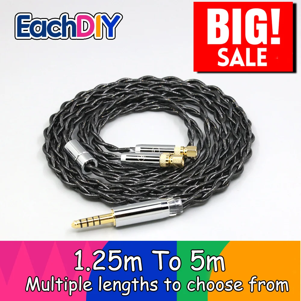 

99% Pure Silver Palladium Graphene Floating Gold Cable For HiFiMan HE400 HE5 HE6 HE300 HE4 HE500 HE6 Headphone LN008353