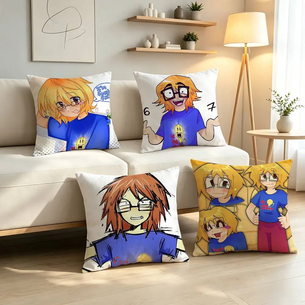 Fact Attack Adventures F-Facty  Pillow Case Pattern Printed Pillowcase For Living Room Sofa Cushion Cover