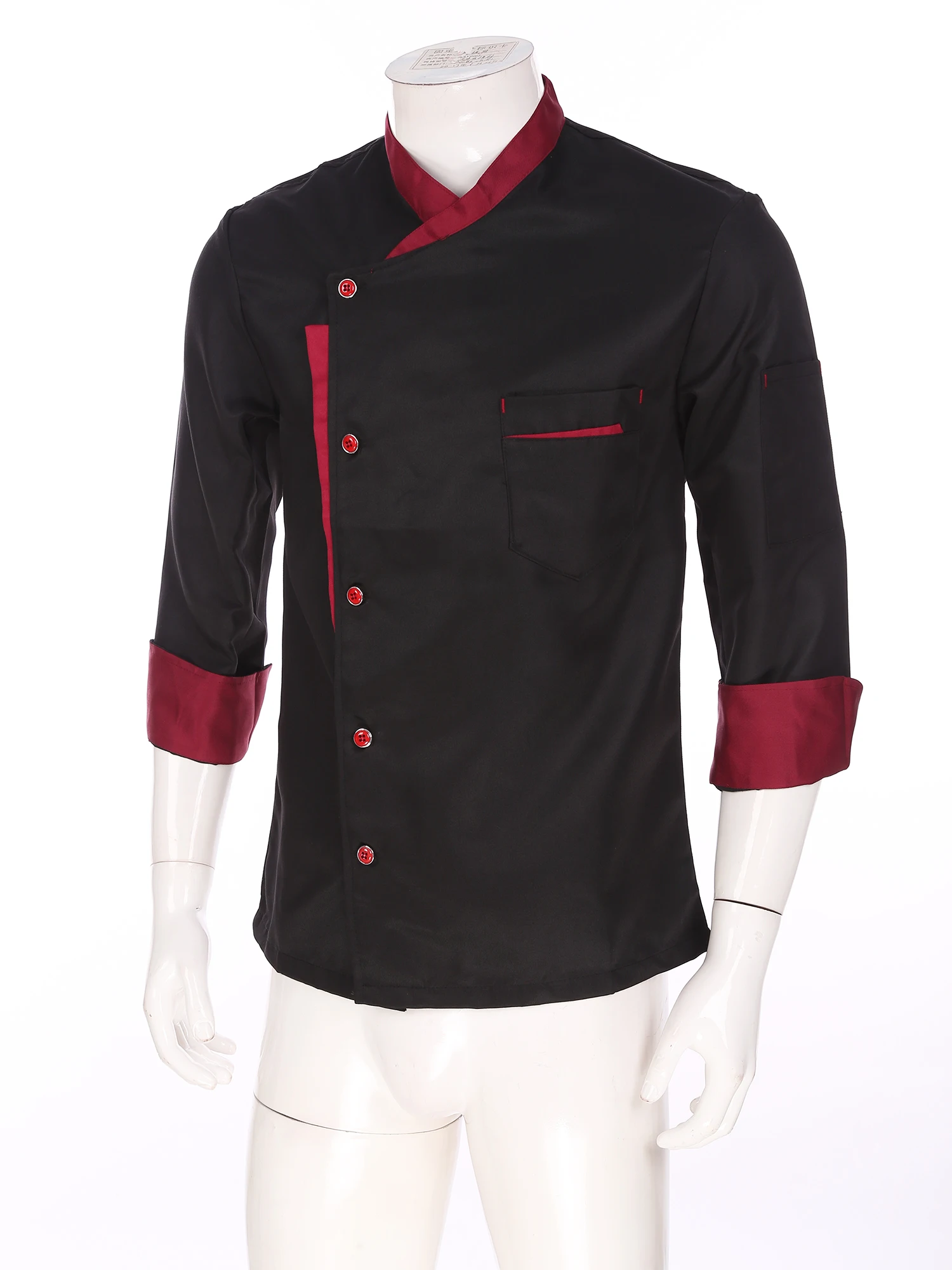 Erwachsene Unisex Lange Hülse Chef Mantel Jacke Männer Frauen Bäckerei Kochen Mantel Hemd Restaurant Küche Arbeitskleidung Kochen Uniform