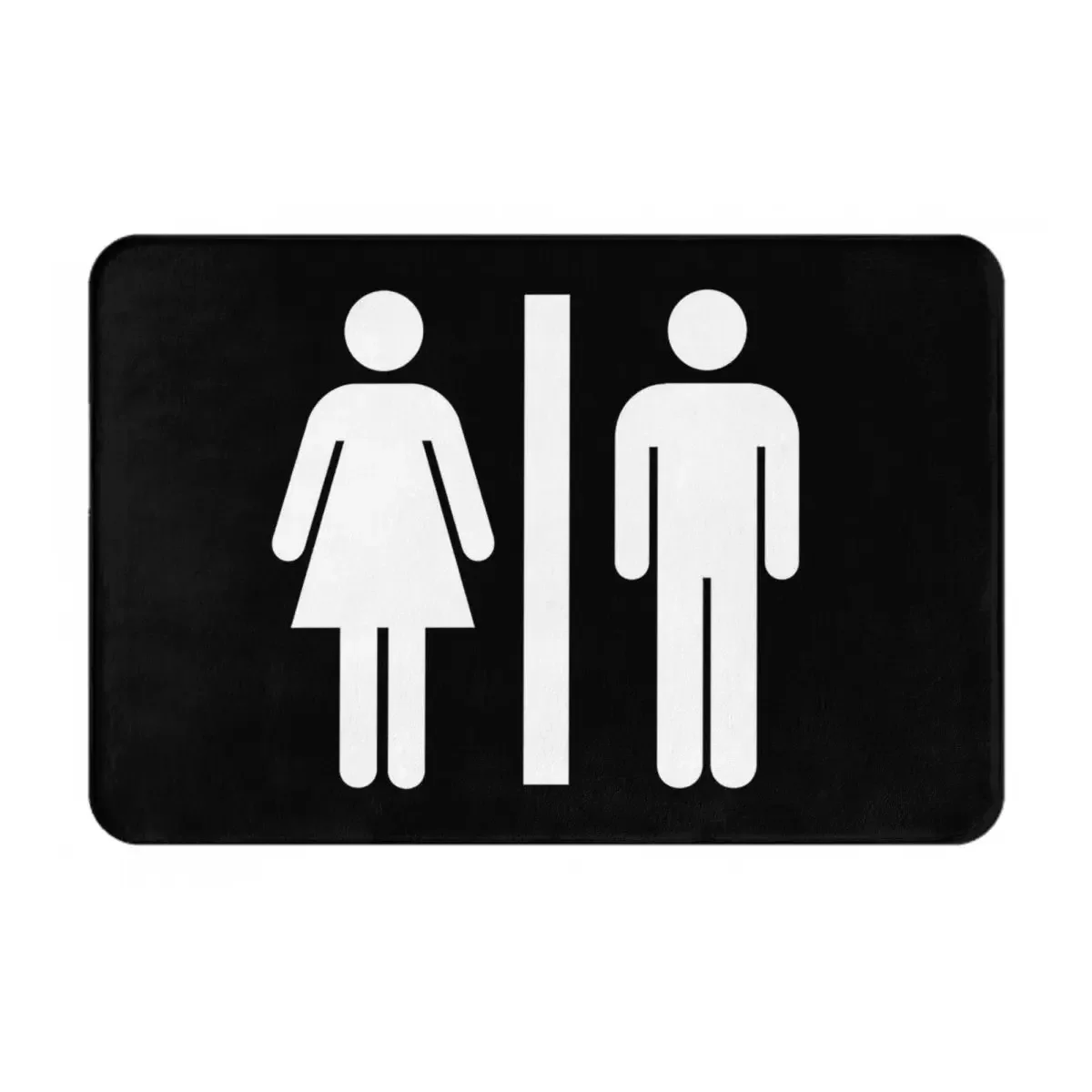 MaleFemale Restroom Symbol Doormat Rug Carpet Mat Footpad Polyester Anti-slip Durable Front Room Corridor Kitchen Bedroom Toilet