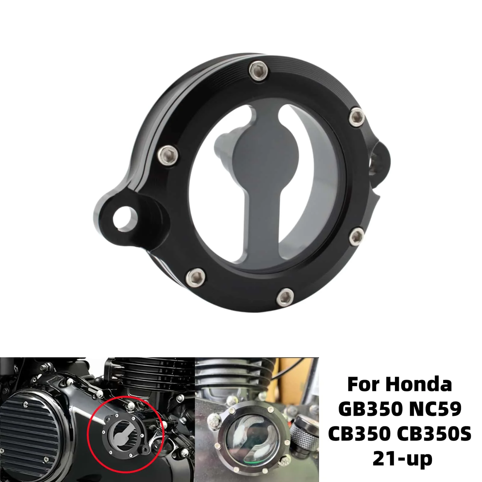 

Motorcycle Accessorie Engine Oil Filter Element Protection Trim Cover Aluminum Clutch Cover For Honda GB350 NC59 CB350 CB350S