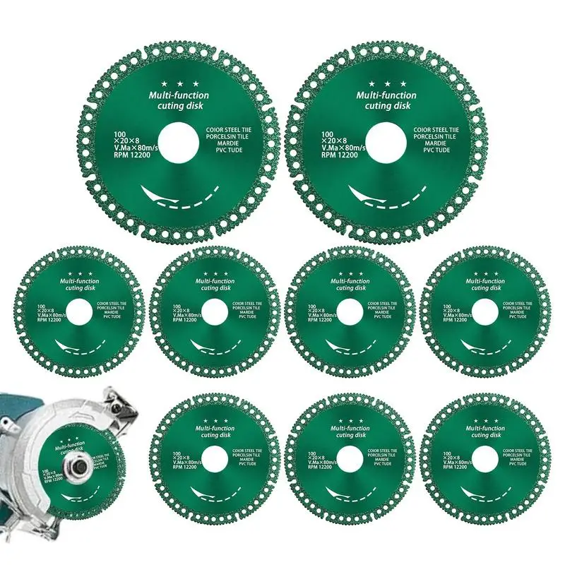 Indestructible Disc For Grinder 10Pcs Composite Multifunctional Grinder Cutters 4 Inch Cutting Discs Saw Cutter For Smooth