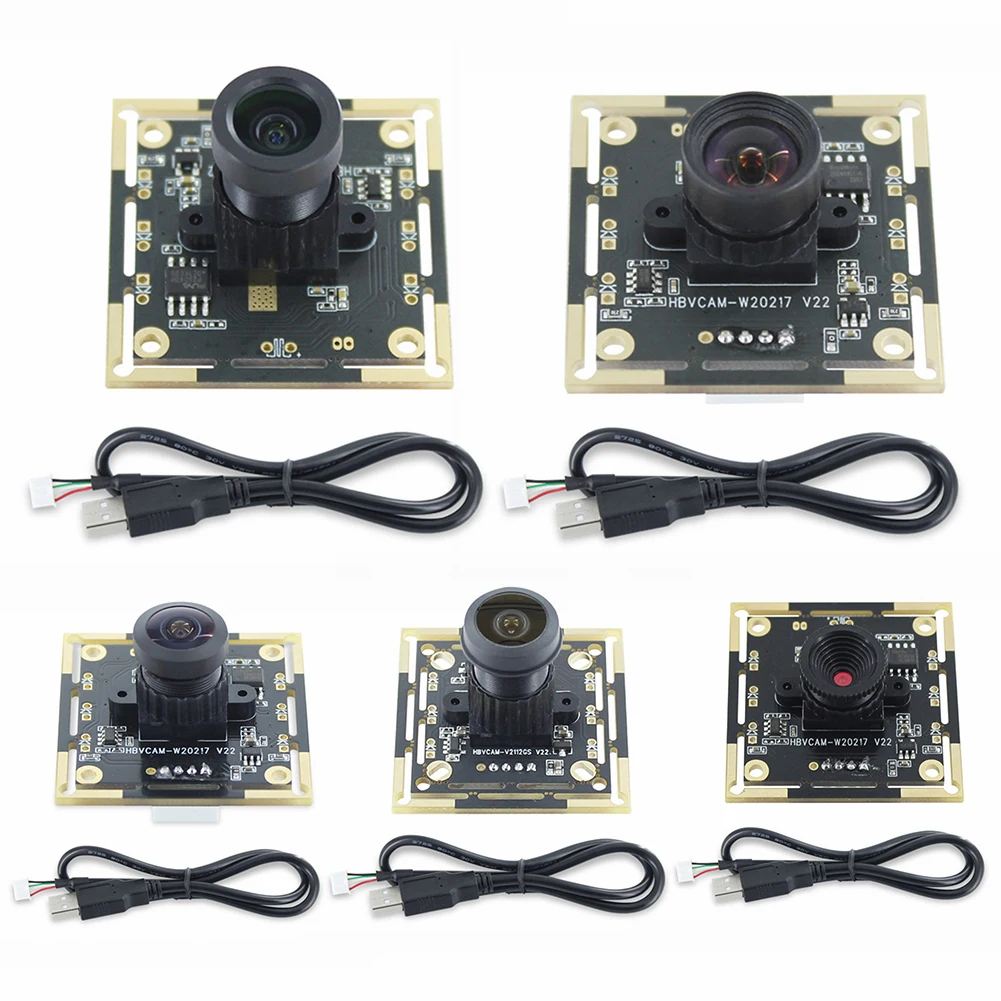 

OV9732 Camera Module 60/72/100/160/180 Degree Adjustable USB Camera Module Manual-focus MJPG/YUY2 for Face Recognition Projects