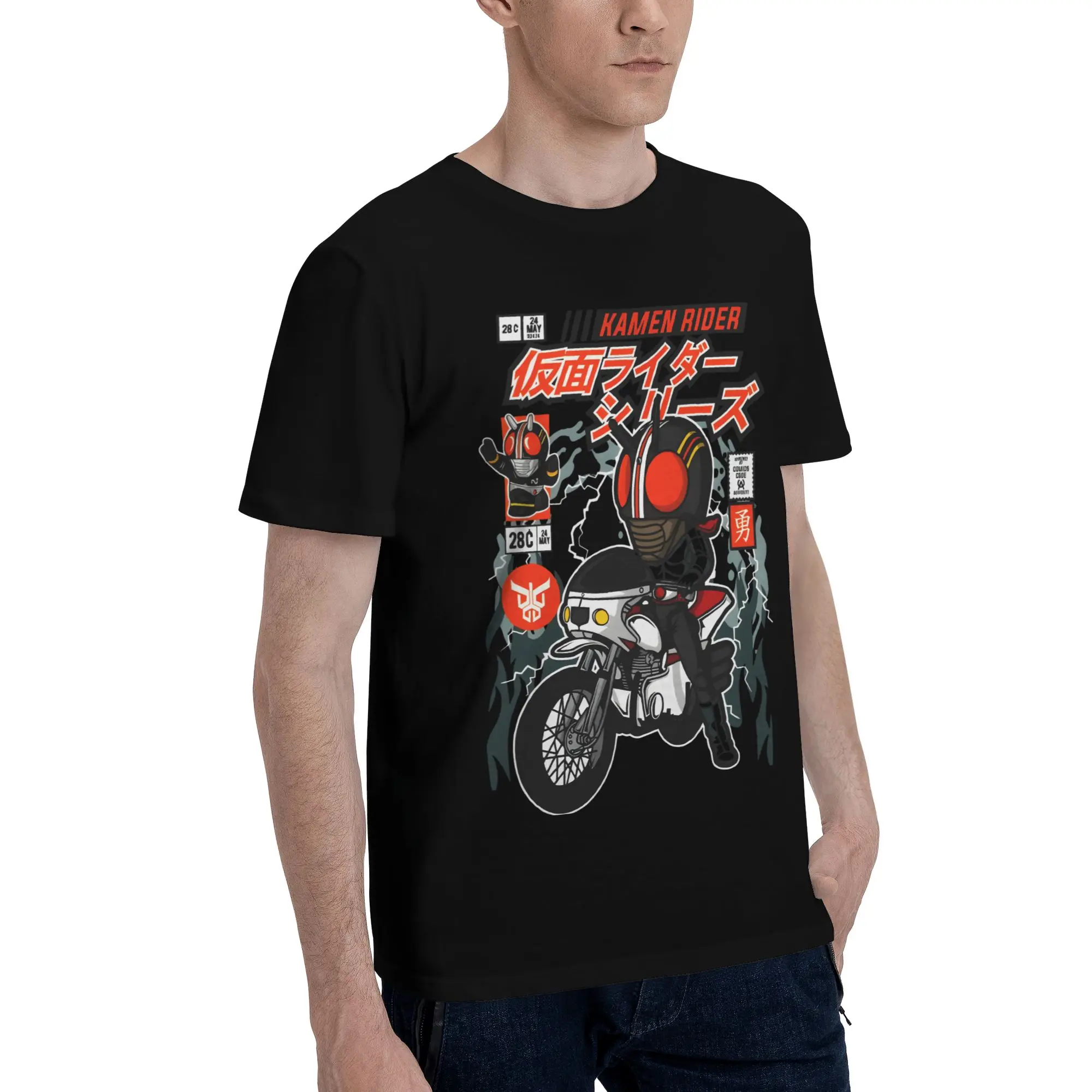 Kamen Rider 19 Funny Graphic 100% Cotton T-Shirt Bandai Tees Tops For Men