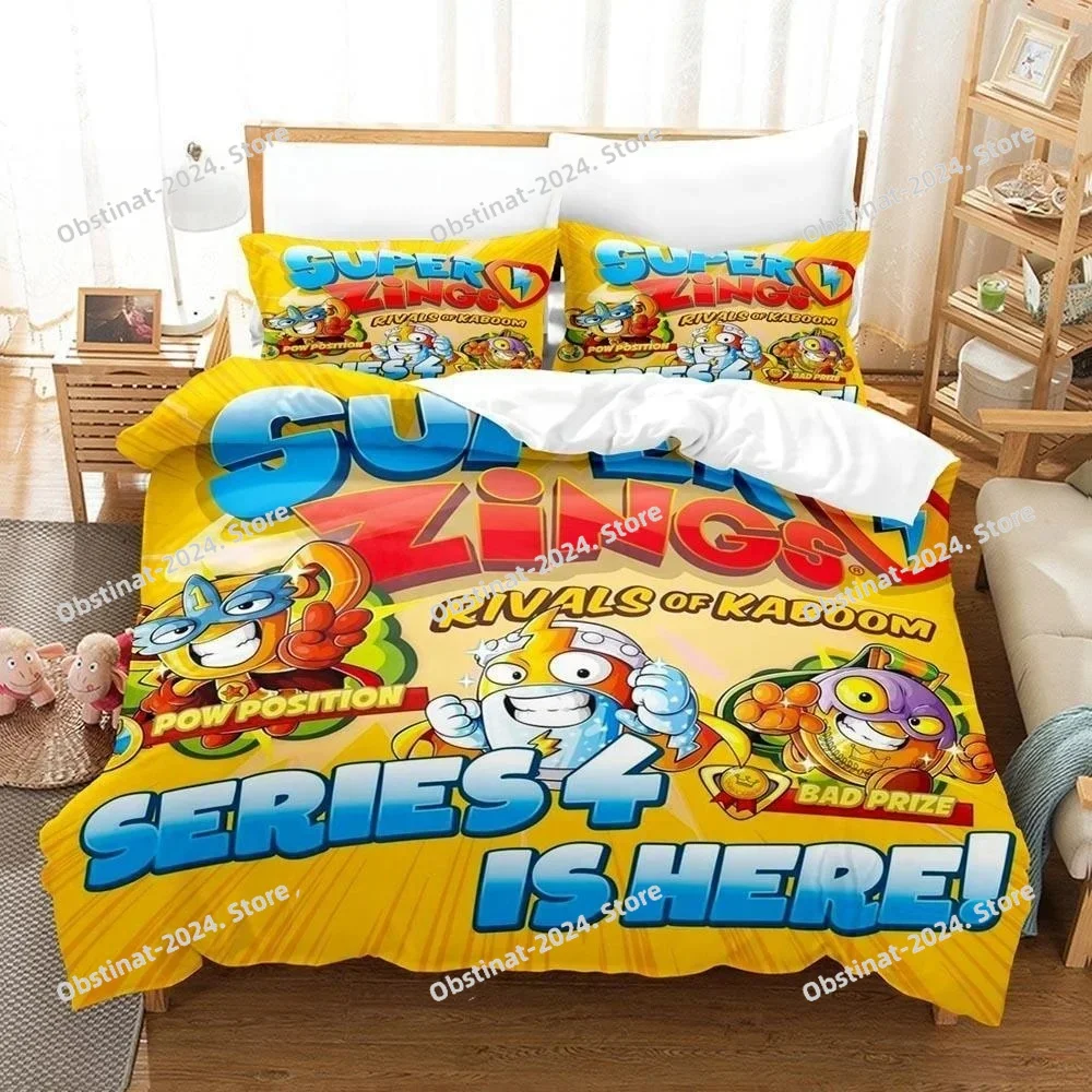 

3D Print Anime Super Zings Bedding Set Single Twin Full Queen King Size Bed Set Adult Kid Bedroom Duvet cover Sets Home Textiles