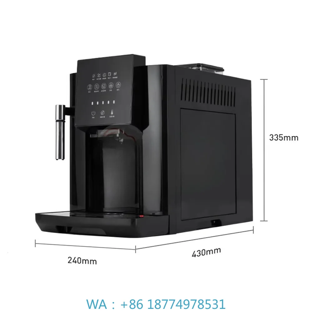 Built‑in Grinder Mill Espresso Maker, Industrial Commercial Fully Automatic for Cappuccino Beverage Brewing Accessory