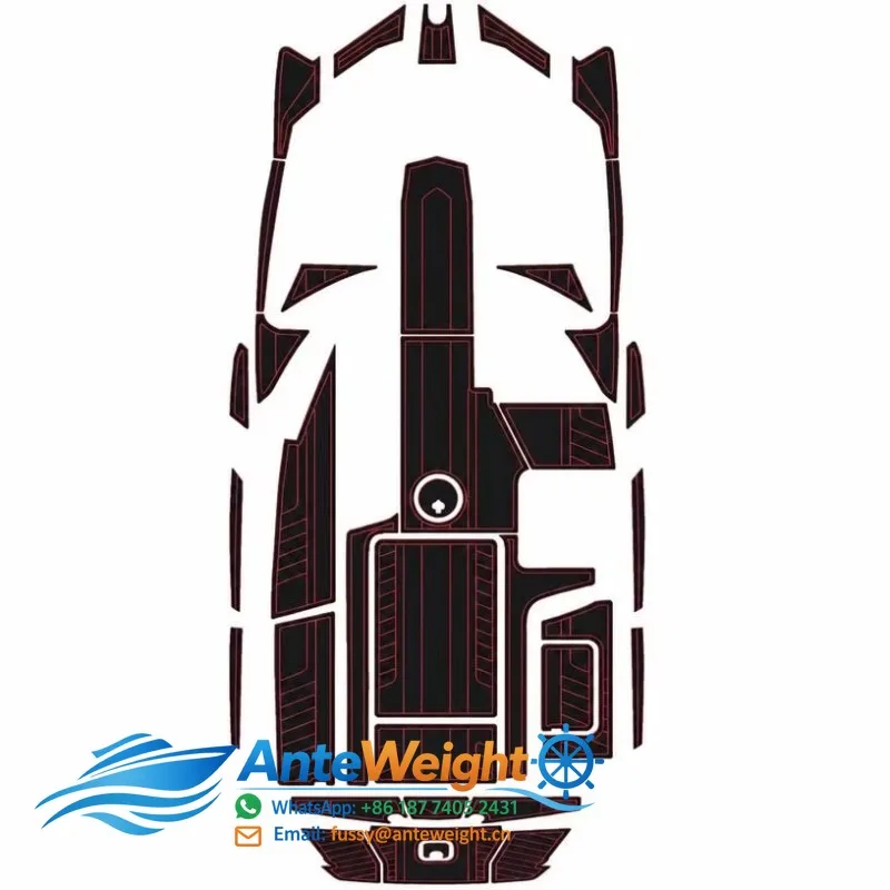 For  Precision Cut Boat Traction Pad Custom Marine Floor Mat Made to Template