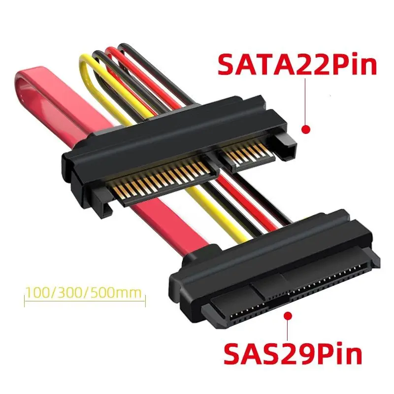 Adapter SATA do płyty głównej SFF-8482, zasilanie 15PIN podłączone do kabla SAS 29Pin do SATA, dysk twardy SAS 22 — zdjęcie produktu 5