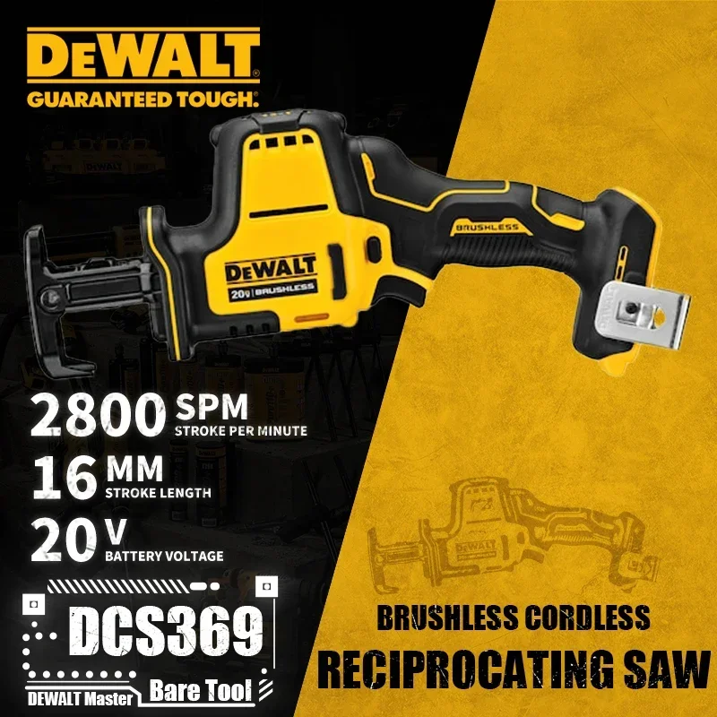 DEWALT DCS369 Brushless Cordless One-Handed Reciprocating Saw 20V Lithium Power Tools 2800SPM Bare Tool