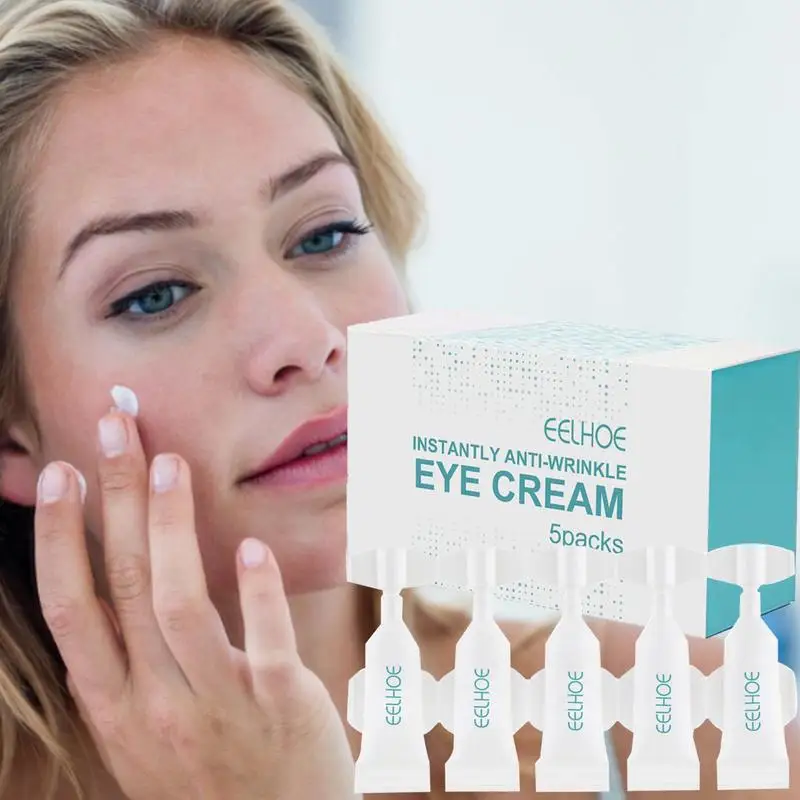 Crème anti-cernes instantanée pour les yeux, crème anti-âge sous les yeux, élimine les poches sous les yeux, les poches, lifting, dodu, optimiste, resserre la peau, 5 pièces par ensemble