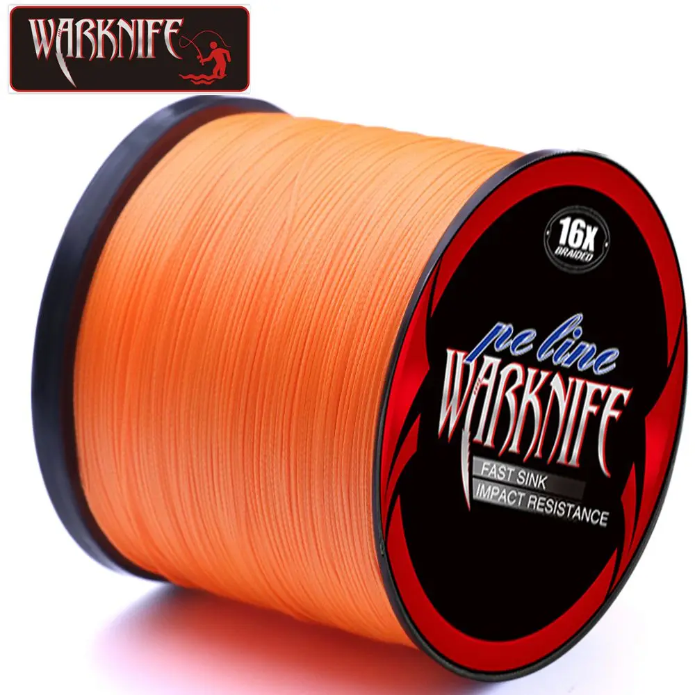 Warknife 16 Strands 150M 200M Hollow Core PE Braid Extreme Japan Braided Fishing Line 20LBs-500LBs Fishing Assist Line Fish Line