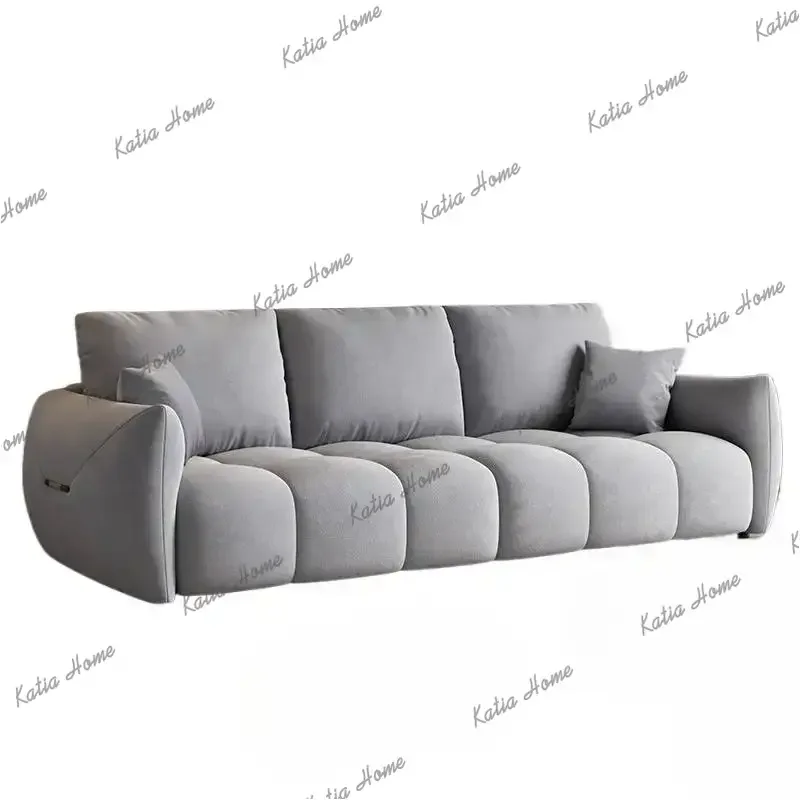 Factory Direct European Oversized Living Room Sofas Classic Gray Nordic Modern Living Room Sofas Puff Luxury Woonkamerbanken Fur