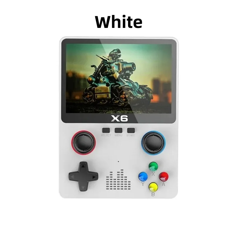 New Video Game Consoles X6 3.5Inch IPS Screen Handheld Game Player Dual Joystick 11Simulators GBA Video Game Console for Kids Gi