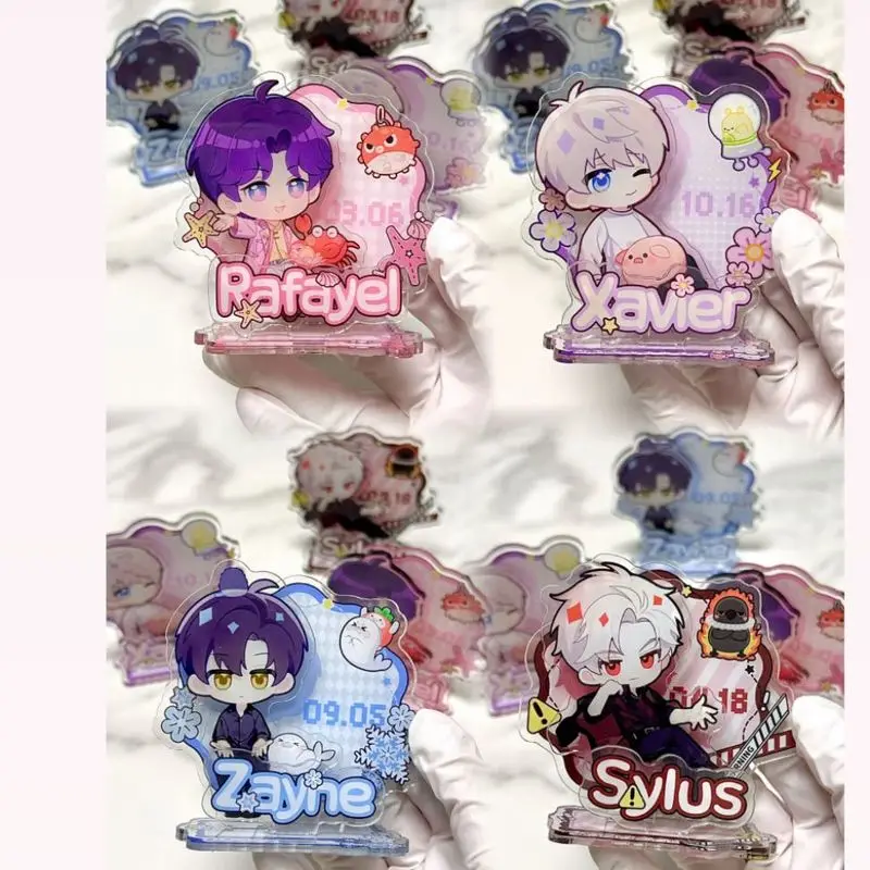 Hot Game Anime Love And Deepspace Xavier Zayne Rafayel Ralayo Sylus Acrylic Stand Doll Mini Figure Model Plate Cosplay Toy Gift - view 2