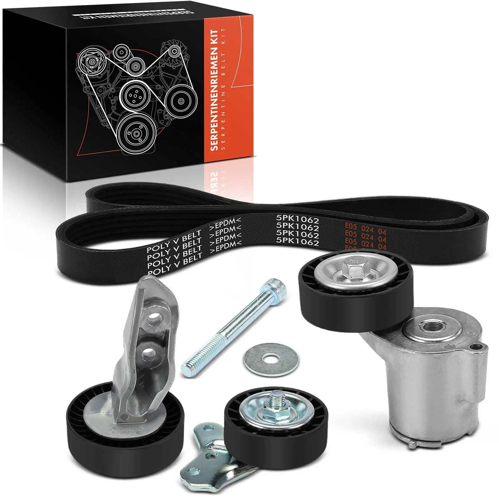 Frankberg 1x wiggeribbenriemset voor VW Golf VI Jetta III IV New Beetle 2.5L 90K38495 90K38315