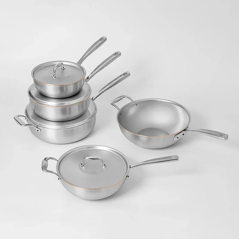 3-Layer Thick Copper Core Stainless Steel Wok