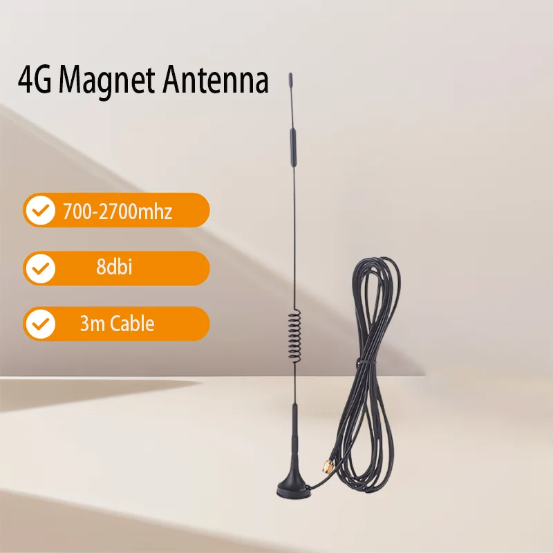 

700-2700MHZ 4G LTE 8DB Magnet Base Antenna External Wireless Modem Internet Antenna