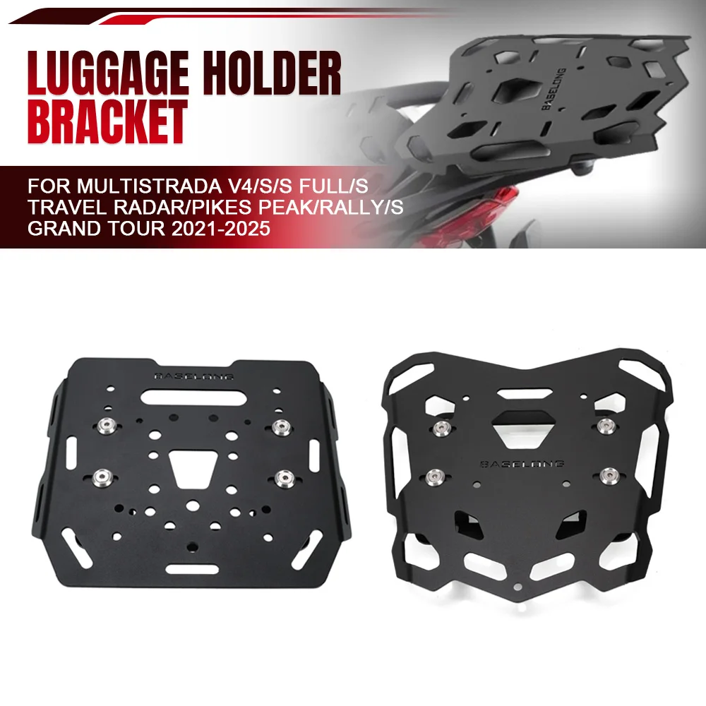 

For Ducati Multistrada V4/S/S Full/S Travel Radar/Pikes Peak/Rally/S Grand Tour 2021-2023 2024 Luggage Holder Bracket Rear Rack