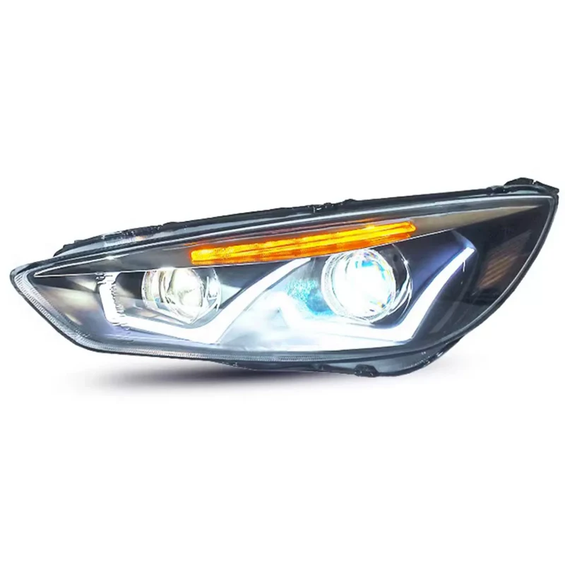 

Headlight Assembly Suitable for Ford Focus 2015 2016 2017 LED Drag Cable Turn signal Daytime Running Light Lens LED Headlight