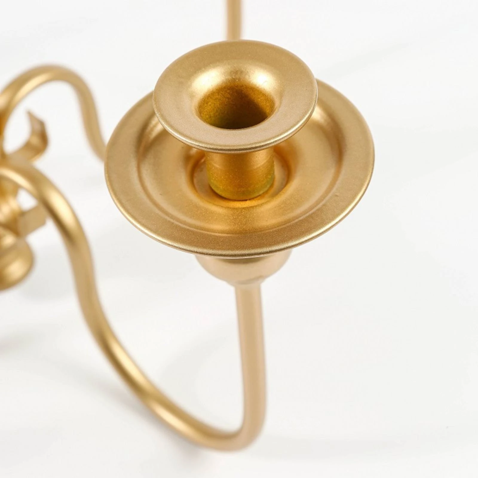 Floor Candelabra Gold Floor Candlestick Holder Candelabra with Round Base Metal Tall Candle Holder Decorative for Event Planners