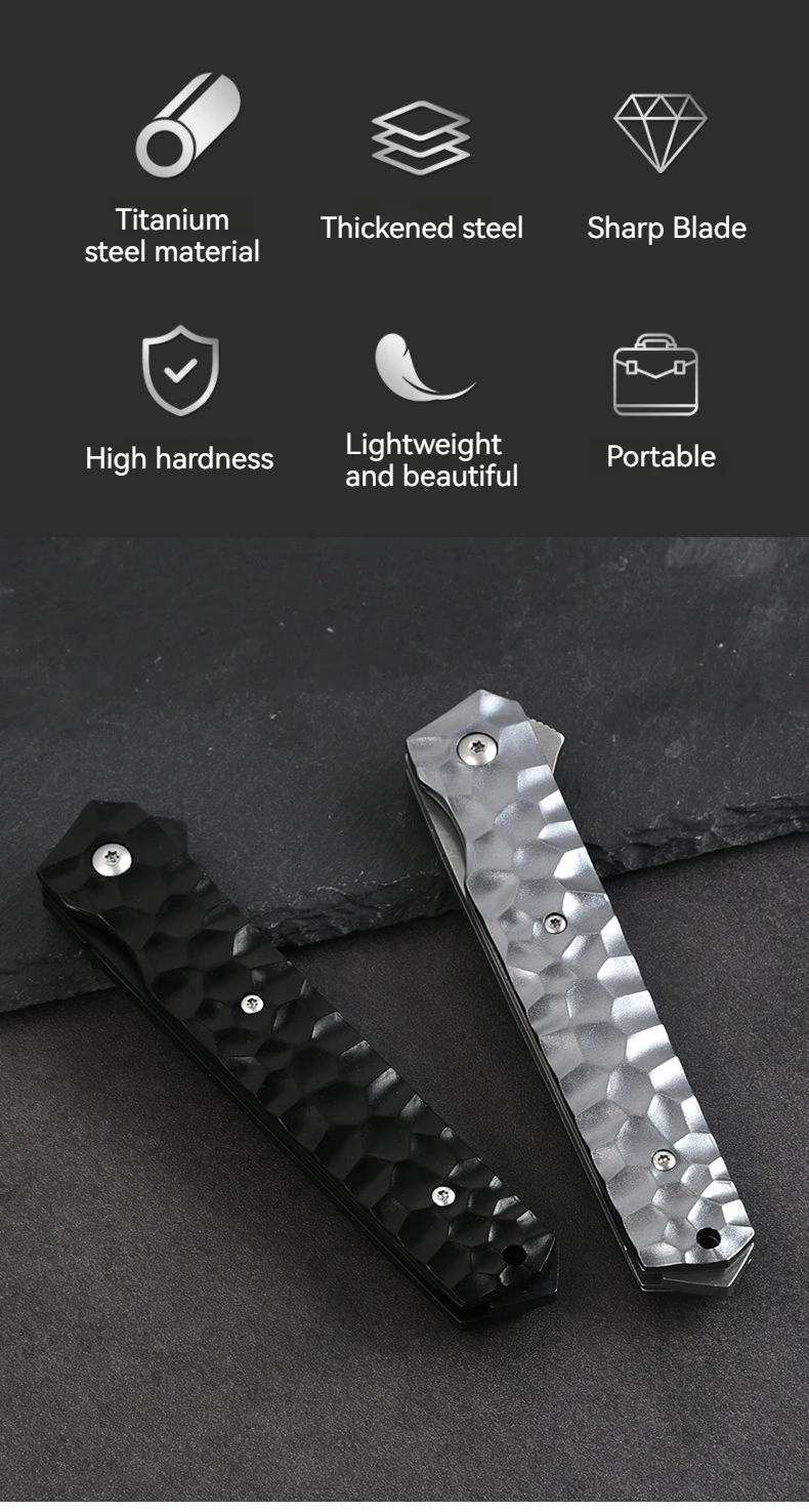 1 قطعة سكين للفرد الفولاذ المقاوم للصدأ سكين جيب المهنية السكاكين في الهواء الطلق مثالية للقطع اليومي والتخييم في الهواء الطلق والمشي لمسافات طويلة