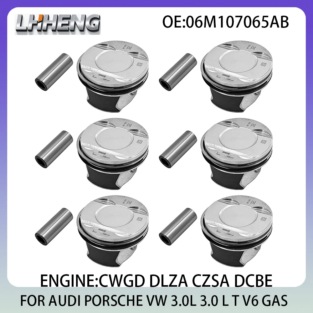 Engine Parts PISTON For AUDI A4 A5 A6 A7 A8 Q5 Q7 Q8 PORSCHE CAYENNE VW TOUAREG 3.0L 3.0 L T V6 GAS 16-24 06M107065AB CWGD DLZA