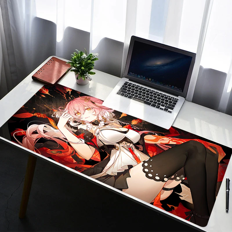 

Mouse Pad Laptop Rubber Extended Desktop Mat Computer Gamer Mousepad Wuthering Waves Changli PC Gaming Accessories Keyboard Pad
