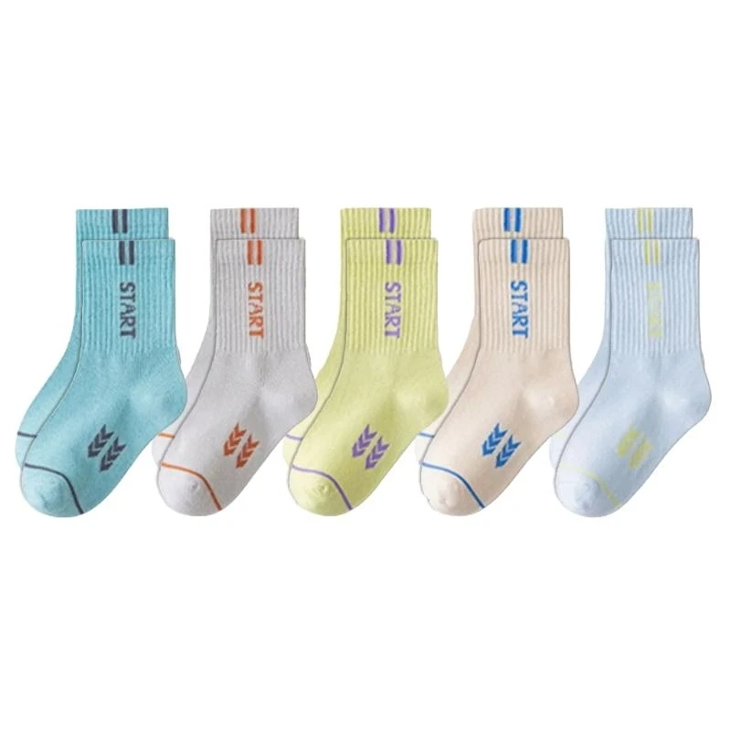 Children Socks with Letter Print Fashion Socks Spring Autumn Cotton Socks Kids Boys Sport Socks for Child 3-15 Year