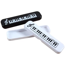 Creative Musical Note Pencil Case Mini Simple Piano Keyboard Treble Clef Student Stationery Box School Office Gifts