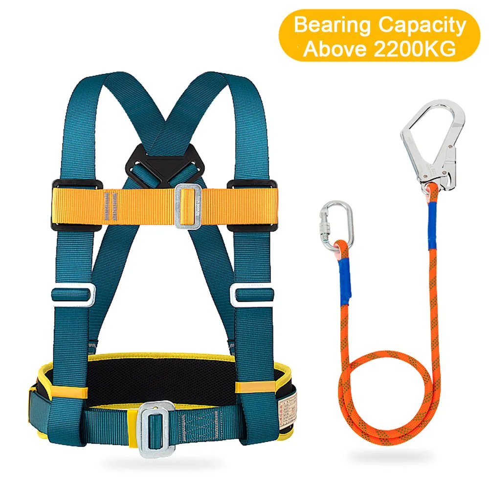 

High-altitude Work Safety Harness Aerial Outdoor Rock Climbing Safety Belt Protective Construction Electrician Belt Safety Rope