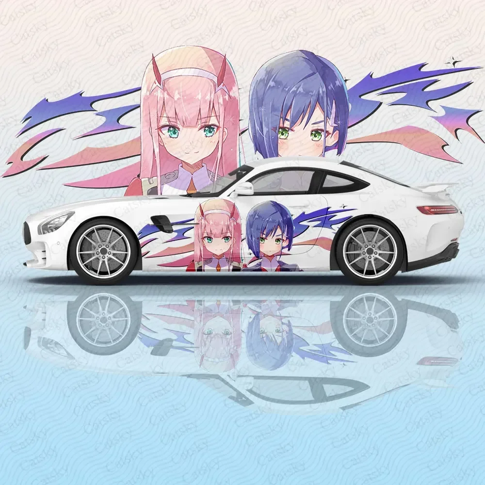 Ichigo Darling in the FranXX Car Body Sticker Anime Itasha Vinyl Car Side Decal Sticker Car Decor Sticker Cars Protective Film