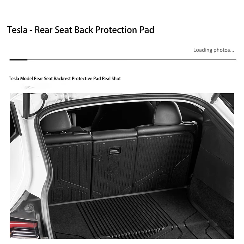 

Trunk Mats For Tesla Model Y Rear Seat Backrest Cushion, Trunk Backrest TPE Cushion Modification Accessories Customization